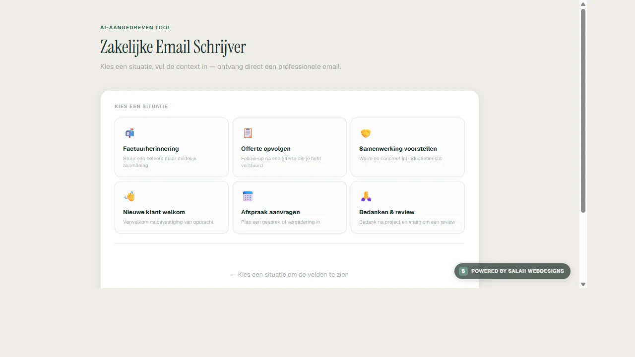 Zakelijke Email Schrijver